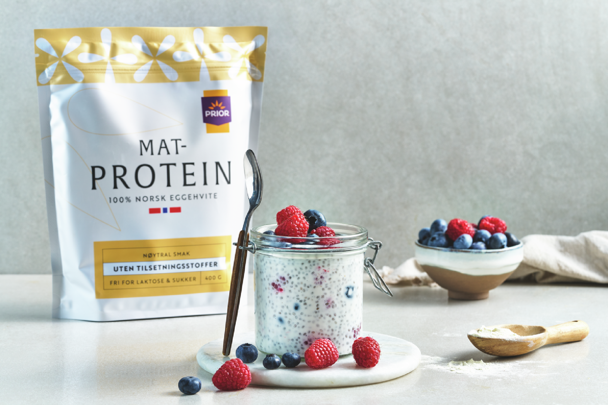 Prior Matprotein pulver, naturell 400 g - Apotek 1