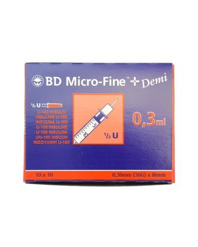 Micro Fine Insulinsproyte 0 3ml X 8mm 100stk Apotek 1
