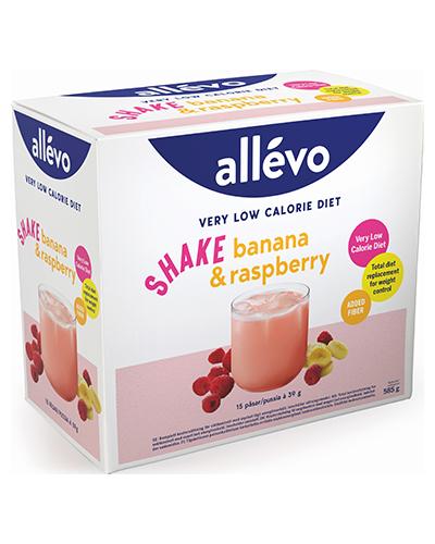 Allevo VLCD Shake Banana & Raspberry, 15 x 39 g