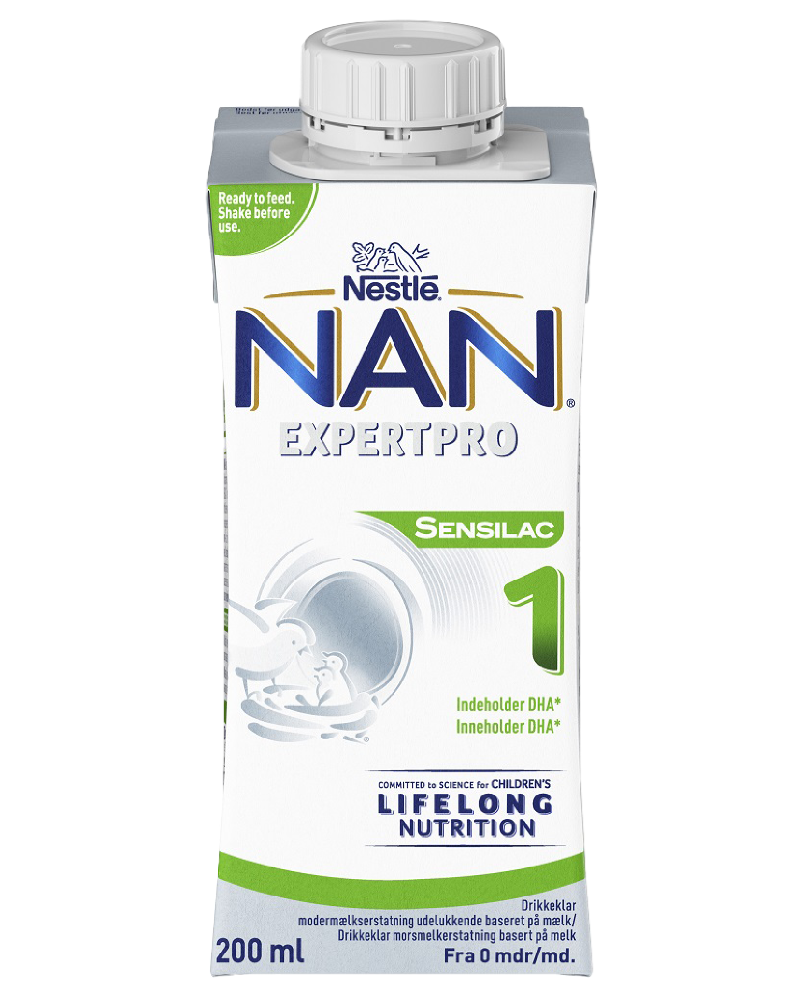 NAN Expertpro Sensilac 1 morsmelkerstatning drikkeklar 200 ml