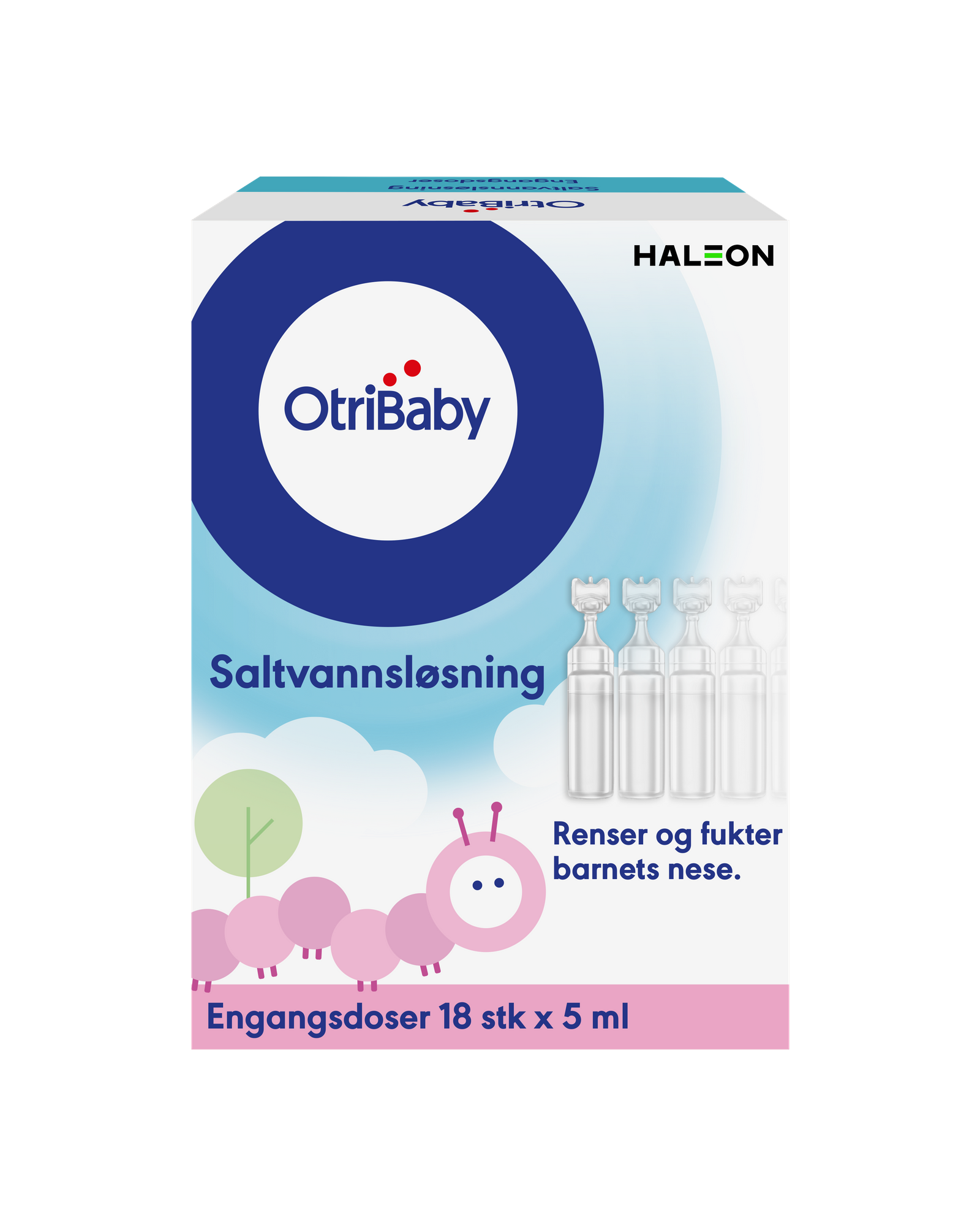Saltvannløsning nesedråper 18x5 ml
