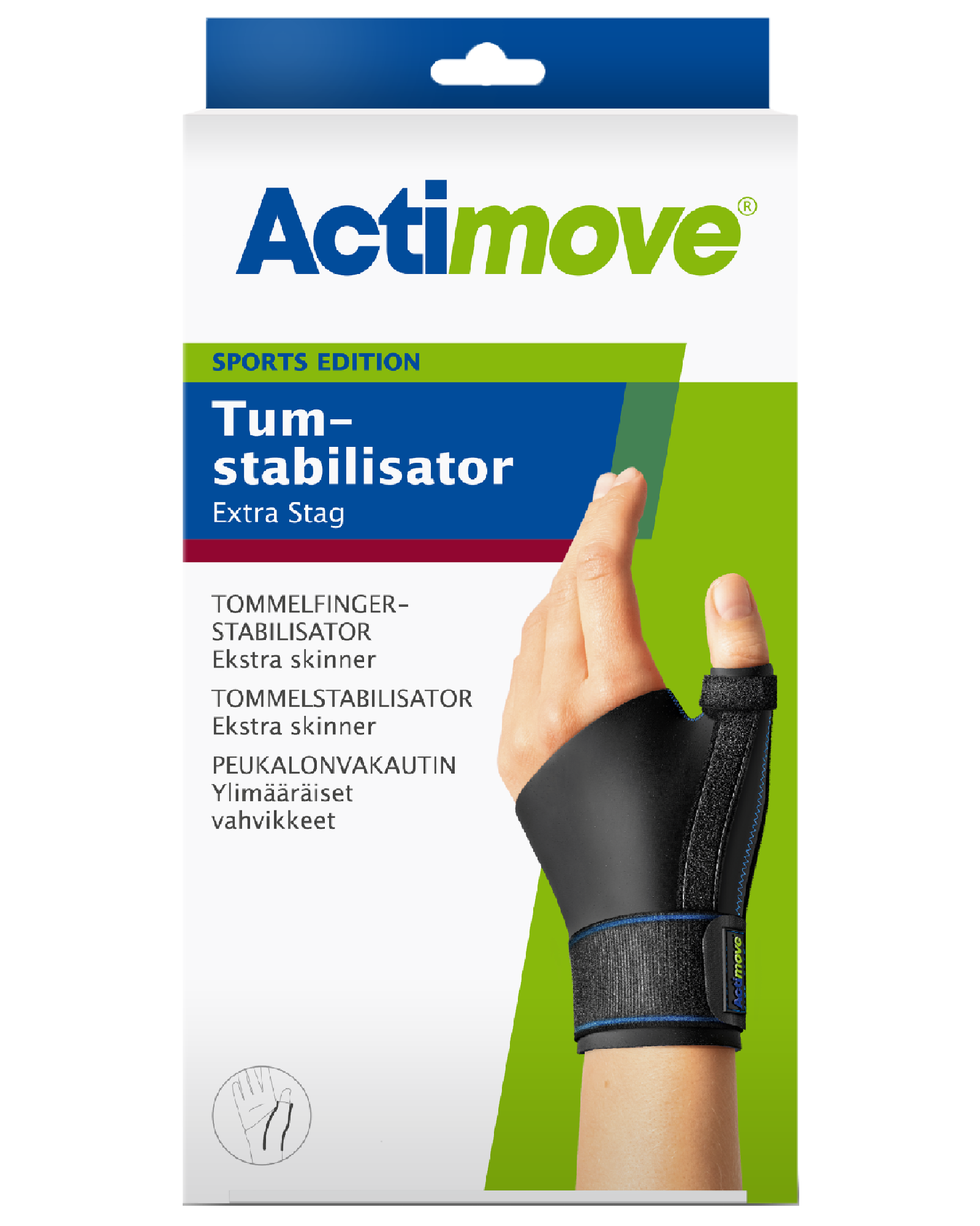 Actimove Sports Edition tommelstøtte L/XL 1 stk - Apotek 1