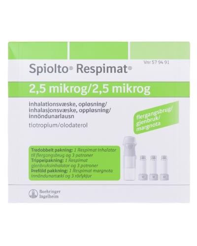 Spiolto Respimat 2,5/ 2,5 mikrog inhalasjonsvæske, oppløsning spray ...