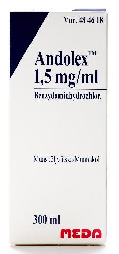 Andolex 1,5mg/ml munnskyll 300ml - Apotek 1