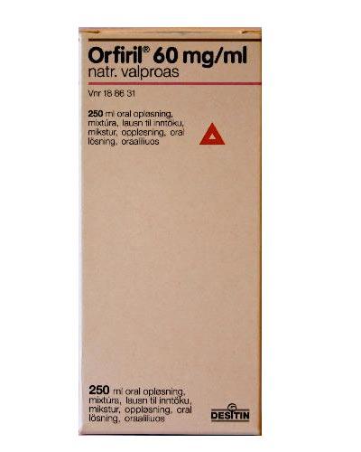 Orfiril 60 mg/ml mikstur, oppløsning 250 ml - Apotek 1