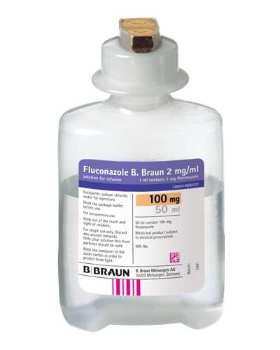 Fluconazol B. Braun Infusjonsvæske, oppløsning 2 mg/ml 10x50 ml - Apotek 1